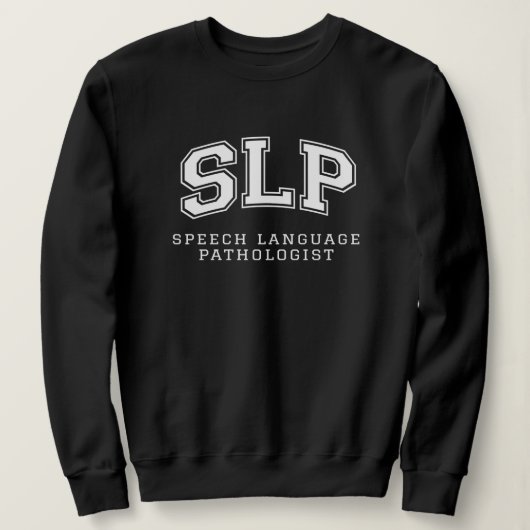 SLP Sprachtherapeut Abschluss Sweatshirt (Design vorne)