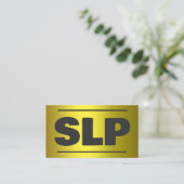 SLP-Sprecher Visitenkarte (Stehend Vorderseite)