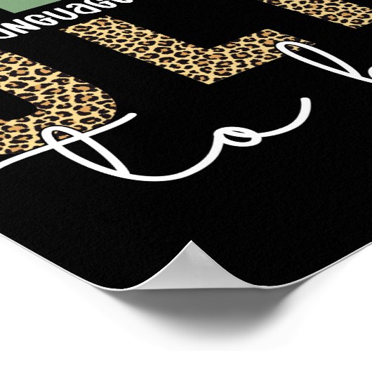 SLP to be - Future Speech Language Pathologe Gesch Poster (Ecke)