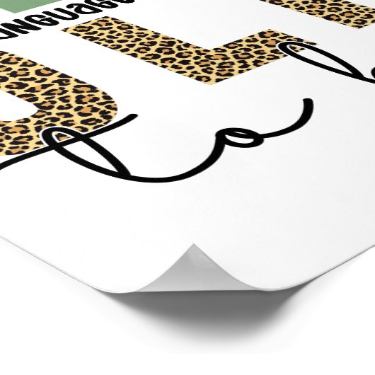 SLP to be - Future Speech Language Pathologe Gesch Poster (Ecke)