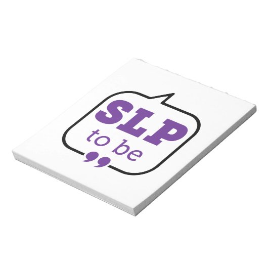 SLP to Be Future Speech Pathologe Notizblock (Rotiert)