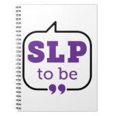 SLP to Be Future Speech Pathologe Notizblock (Vorderseite)