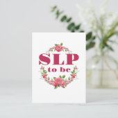 SLP to Be Future Speech Pathologe Postkarte (Stehend Vorderseite)
