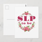 SLP to Be Future Speech Pathologe Postkarte (Vorne/Hinten)