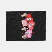 Slp Valentine's Day Speech Language Pathologist St Fleecedecke (Vorderseite (Horizontal))