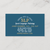 SLP Visitenkarten für Teenager Visitenkarte (Rückseite)