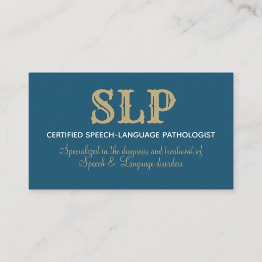 SLP Visitenkarten für Teenager Visitenkarte (Vorderseite)