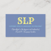 SLP Visitenkarten für Teenager Visitenkarte (Vorderseite)