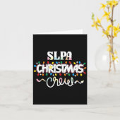 Slpa Christmas Crew Speech Pathology Istant Xma  Karte (Gelbe Blume)