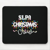 Slpa Christmas Crew Speech Pathology Istant Xma Mousepad (Vorne)