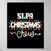 Slpa Christmas Crew Speech Pathology Istant Xma Poster (Vorne)