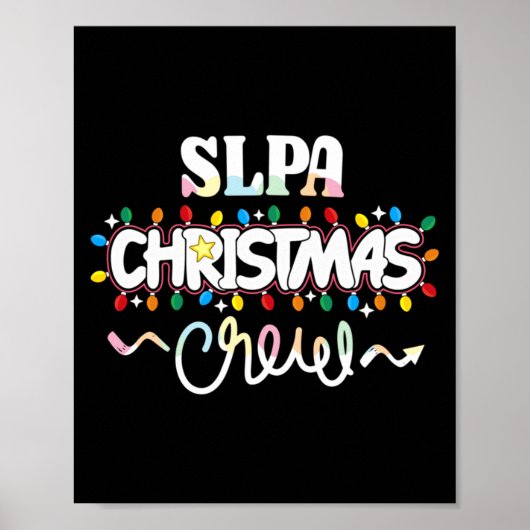 Slpa Christmas Crew Speech Pathology Istant Xma  Poster (Vorne)