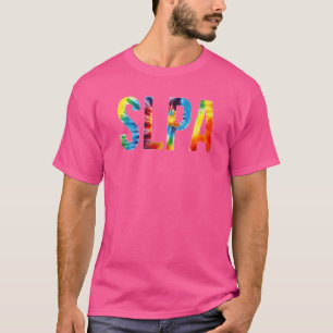 Slpa Gefärbte Krawatte-Wertungstag Hallo zurück zu T-Shirt