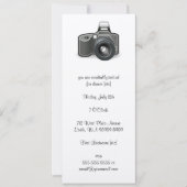 SLR-Kamera Einladung (Vorderseite)
