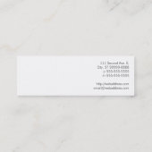 SLR-Kamera Mini Visitenkarte (Rückseite)