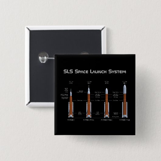 SLS Space Launch System Button (Vorne & Hinten)