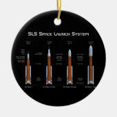SLS Space Launch System Keramik Ornament (Vorne)