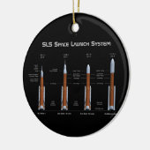 SLS Space Launch System Keramik Ornament (Links)