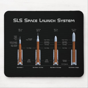 SLS Space Launch System Rockets Mousepad