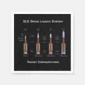 SLS Space Launch System Rockets Serviette (Vorderseite)