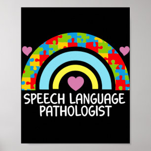 SLT Speech Language Pathologist Speech Therapy Poster