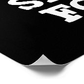 Slug-ker für Puns Funny Slug Pun Dark BG Poster (Ecke)