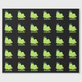 Slug Life Funny Green Slug Pub Dark BG Geschenkpapier (Flach)