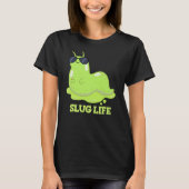 Slug Life Funny Green Slug Pub Dark BG T-Shirt (Vorderseite)