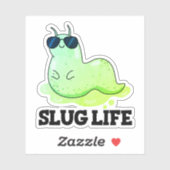 Slug Life Funny Green Slug Puff Aufkleber (Blatt)