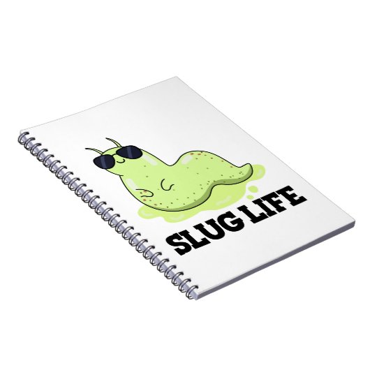 Slug Life Funny Green Slug Puff Notizblock (Rechte Seite)