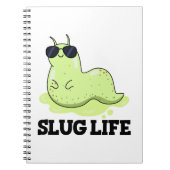 Slug Life Funny Green Slug Puff Notizblock (Vorderseite)