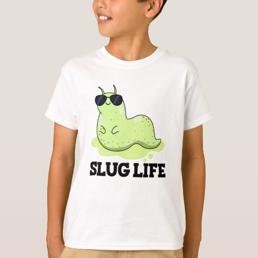 Slug Life Funny Green Slug Puff T-Shirt (Vorderseite)