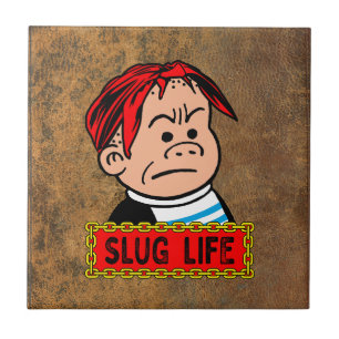 "Slug Life" Kunstleder  Fliese