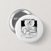Slug Nightmares Funny Cartoon Geschenke & T-Shirts Button (Vorne & Hinten)