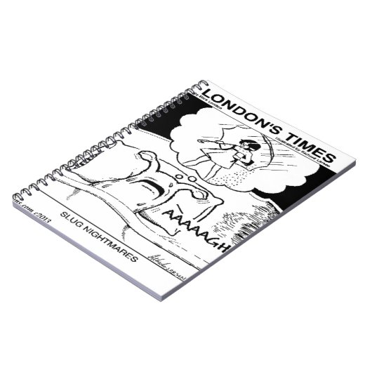 Slug Nightmares Funny Notizblock (Linke Seite)