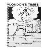 Slug Nightmares Funny Notizblock (Vorderseite)