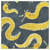 SLUG PARTY Banana Slugs  Stoff (Nahaufnahme)