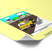 Slug/Snail Cartoon Qualität Plakat drucken (Ecke)