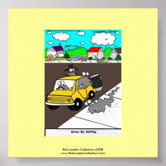 Slug/Snail Cartoon Qualität Plakat drucken (Vorne)