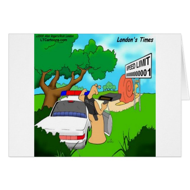 Slug Traffic Polizist Funny (Vorderseite (Horizontal))