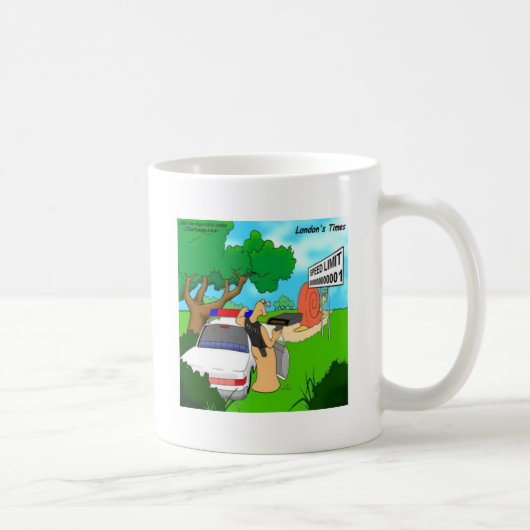 Slug Traffic Polizist Funny Kaffeetasse (Rechts)