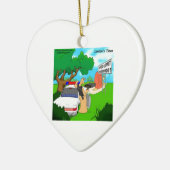 Slug Traffic Polizist Funny Keramik Ornament (Links)