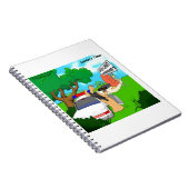 Slug Traffic Polizist Funny Notizblock (Rechte Seite)