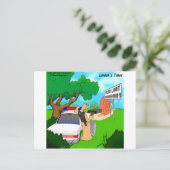 Slug Traffic Polizist Funny Postkarte (Stehend Vorderseite)