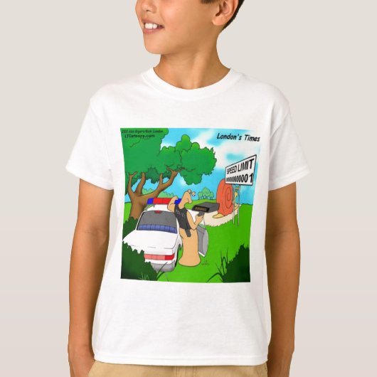 Slug Traffic Polizist Funny T-Shirt (Vorderseite)