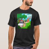 Slug Traffic Polizist Funny T-Shirt (Vorderseite)