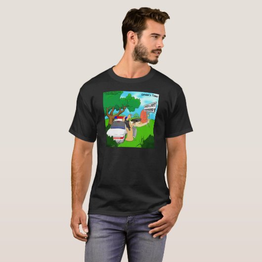 Slug Traffic Polizist Funny T-Shirt (Vorne ganz)