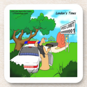 Slug Traffic Polizist Funny Untersetzer