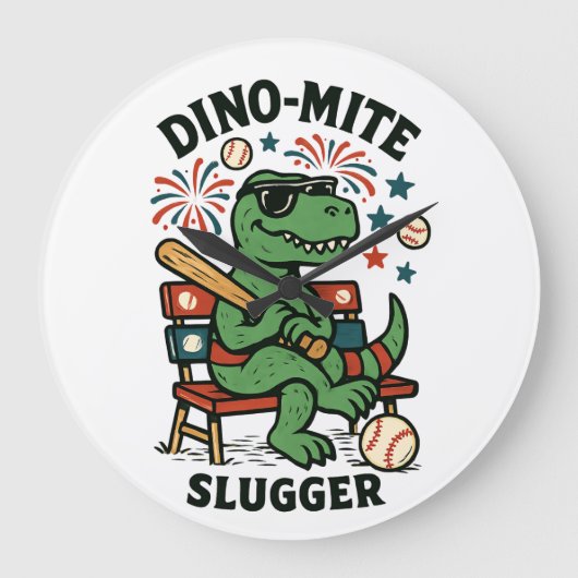 Slugger Große Wanduhr (Vorderseite)