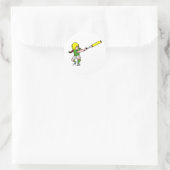 Slugger Runder Aufkleber (Tasche)
